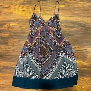American Eagle Multi-patterned Mini Dress Size 2 b4